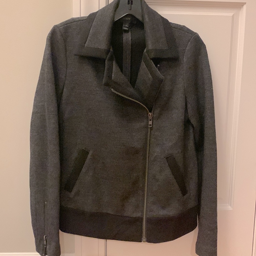 J.Crew sporty gray/black wool jacket